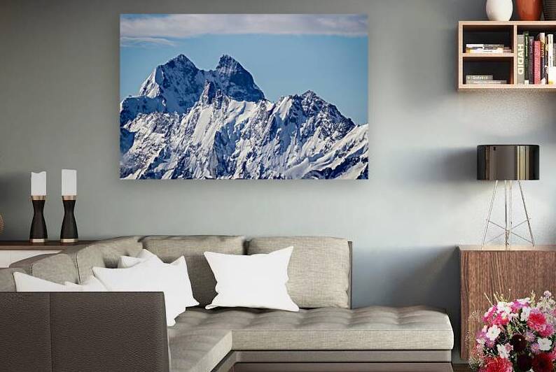 Ushba mountain closeup in the morning. The Greater Caucasus Range.  Georgia. by Maksim Zabarovskii