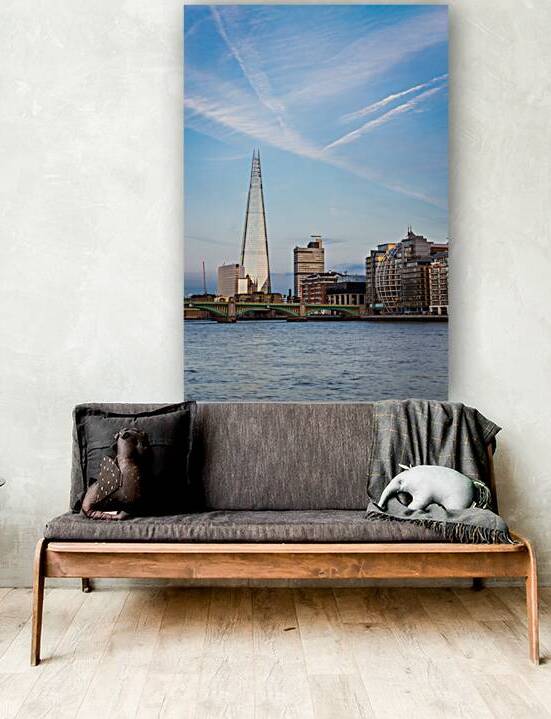 The Shard skyscraper and London Bridge on a sunset by Maksim Zabarovskii