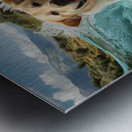 un labrador retriever enthousiaste plonge  Metal print