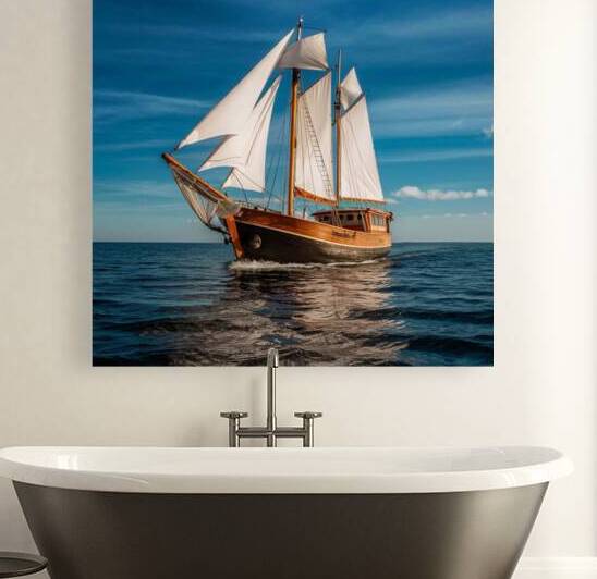 un magnifique cliche d un bateau solitaire navigu by addilah