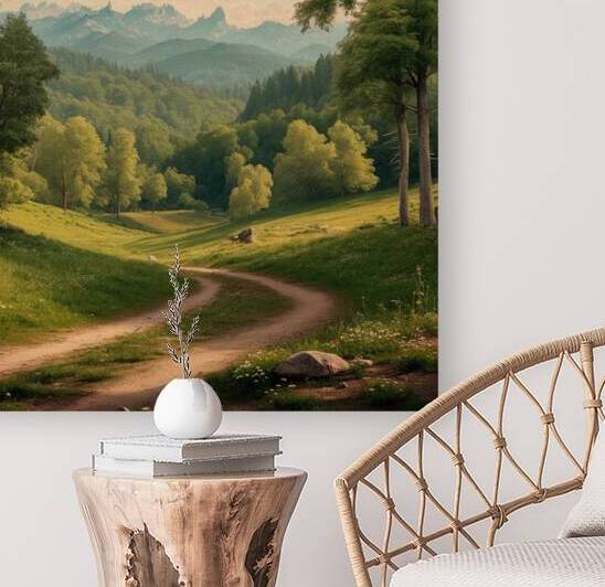 a serene idyllic landscape photo featuring lush g by addilah