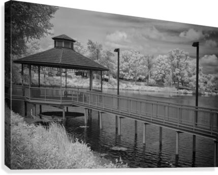 Lake Lisgar Gazebo  Canvas Print
