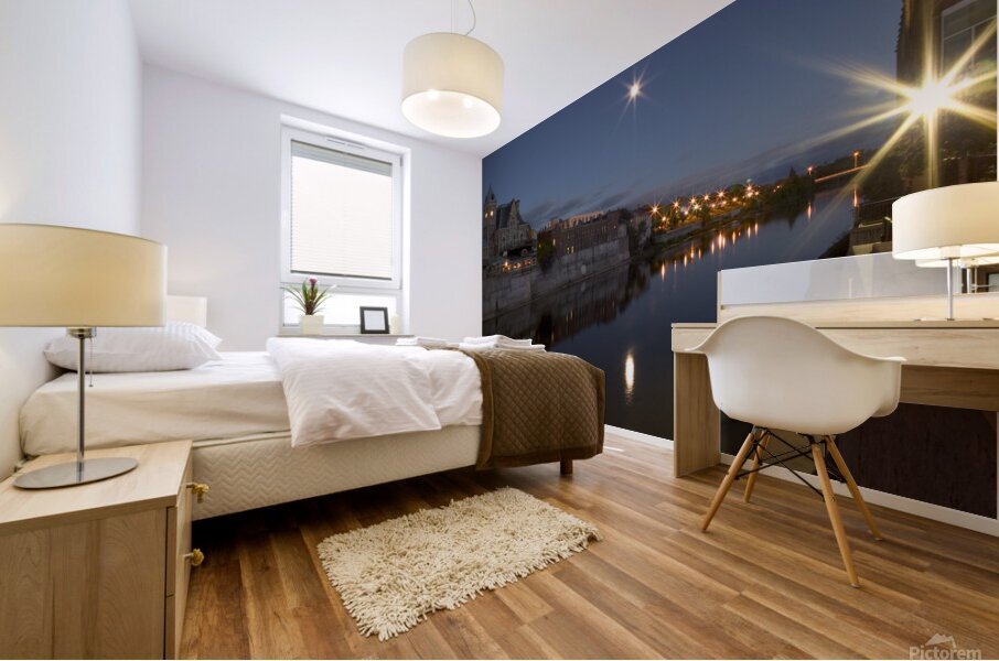 Night Galt Ontario  Mural print