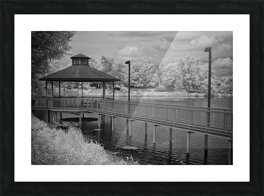 Lake Lisgar Gazebo  Picture Frame print