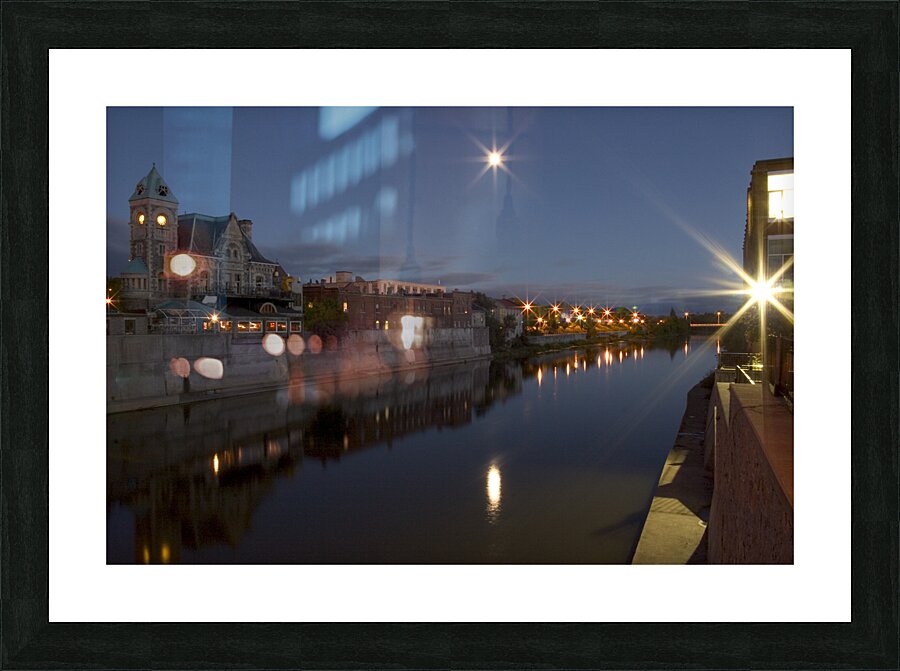 Night Galt Ontario  Picture Frame print