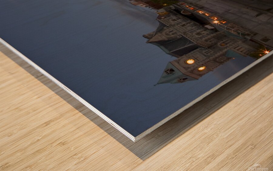 Night Galt Ontario  Wood print