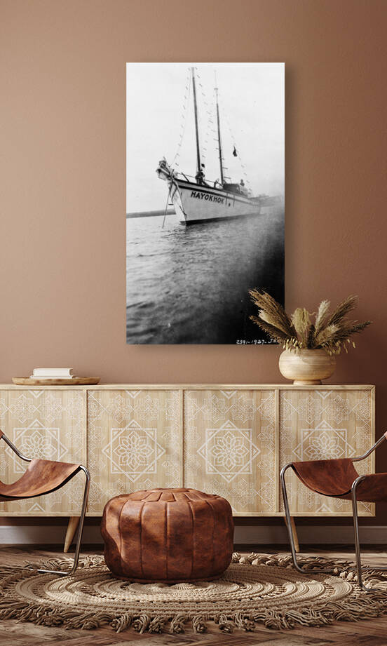 Trading schooner Hayokhok Herschel Island Northwest Territories Canada by Canadian Retro