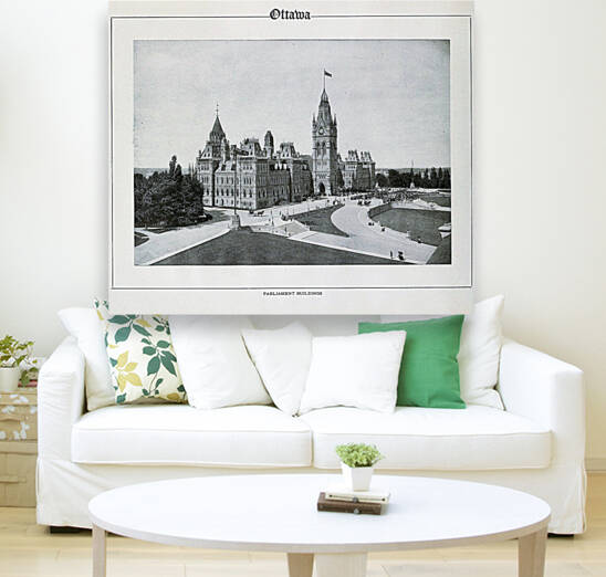 Canadian Parliament Buildings - Ottawa Ontario Canada - circa 1910 by Canadian Retro