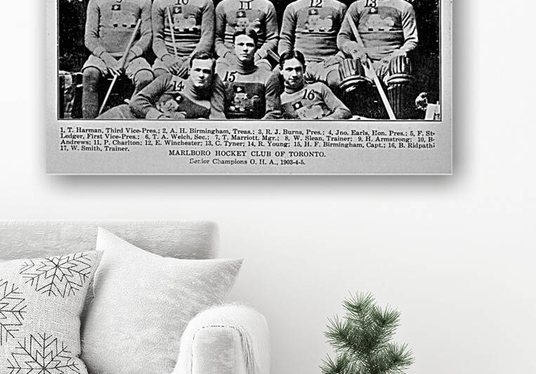 Toronto Marlboros Hockey Team - Team Picture - League Champions - circa 1905 by Canadian Retro
