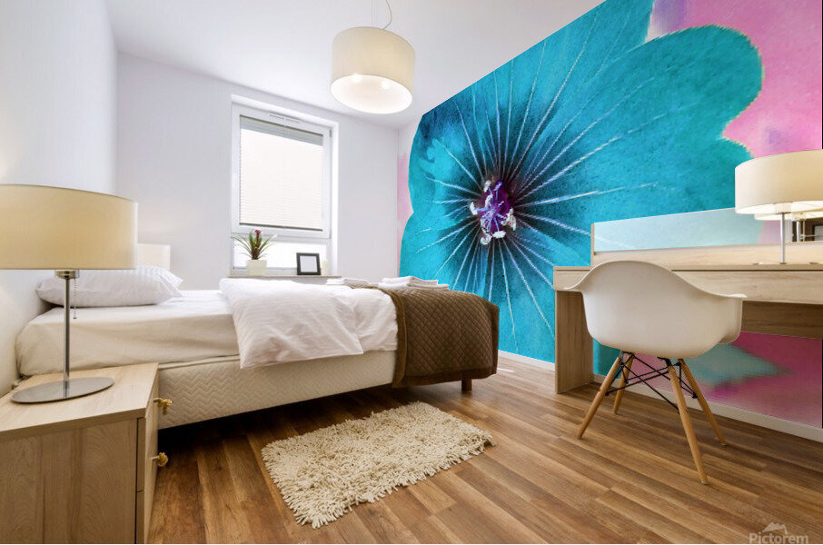 Blue Petl2 Mural print