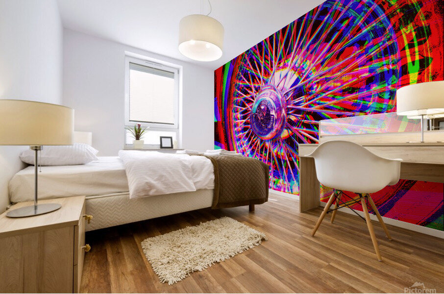 Wirewheel 1 Mural print