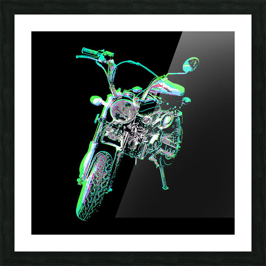 Monkey Bike Invert 2 Picture Frame print