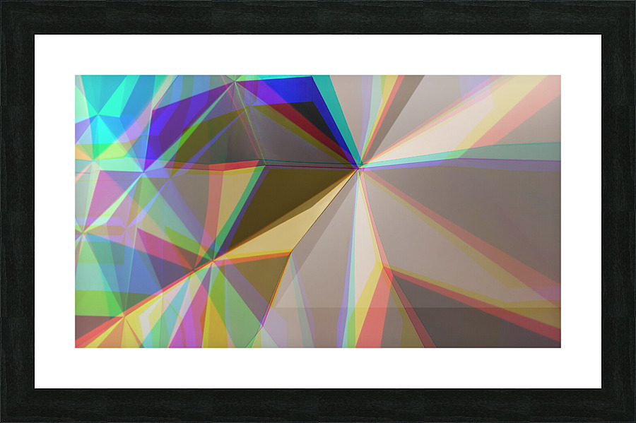 Geo Rainbowprism1 Picture Frame print