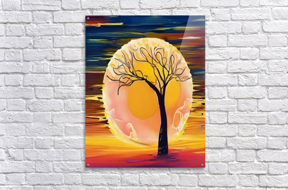 The sun effect painting on canvas by Aroness Wall Art