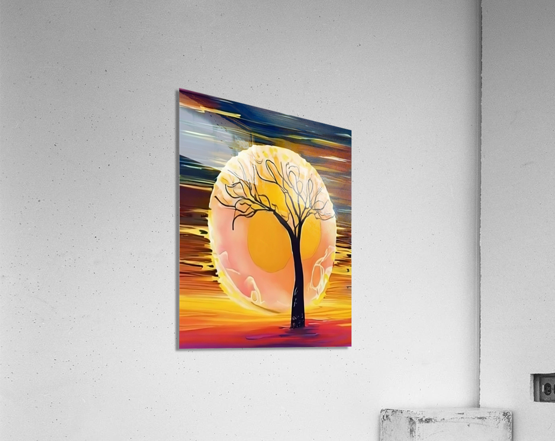 The sun effect painting on canvas by Aroness Wall Art