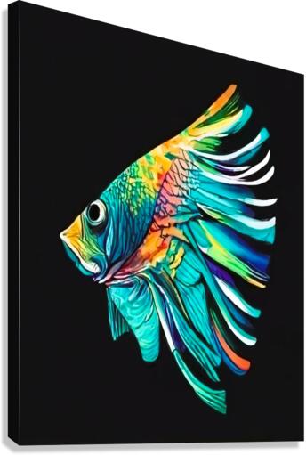 Beautiful modern fish Canvas Print