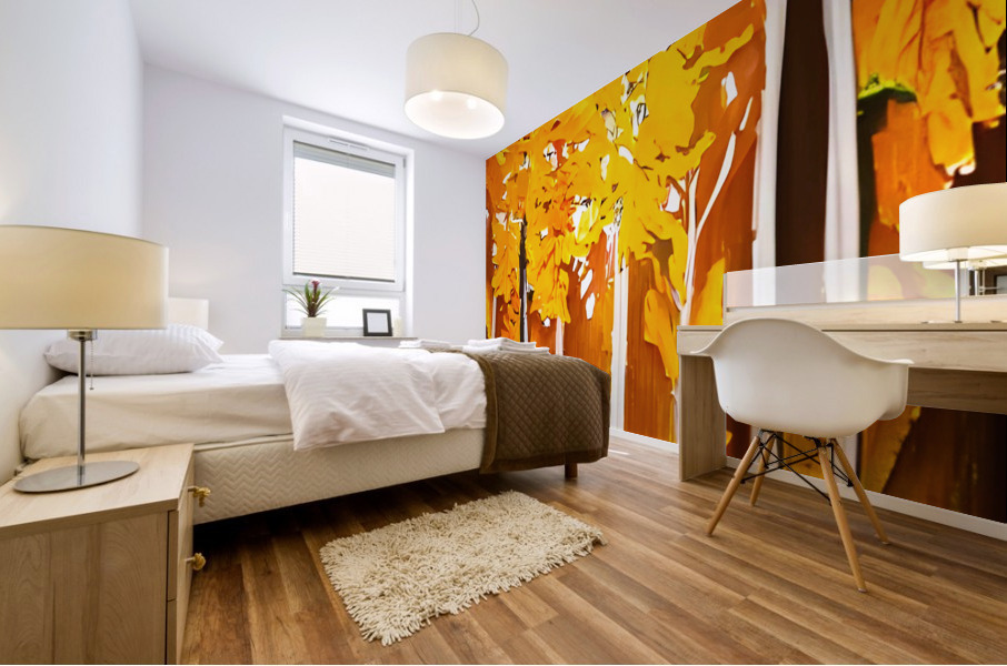 Modern Forest Wall Art Mural print