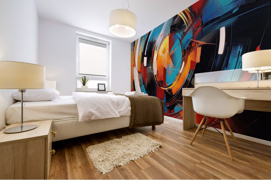 minimalist wall art Mural print