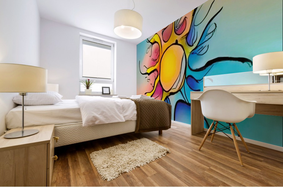 The Sun Wall Art Mural print