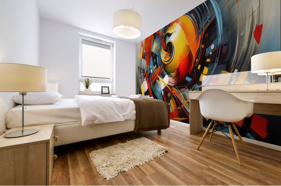 modern abstract art Mural print