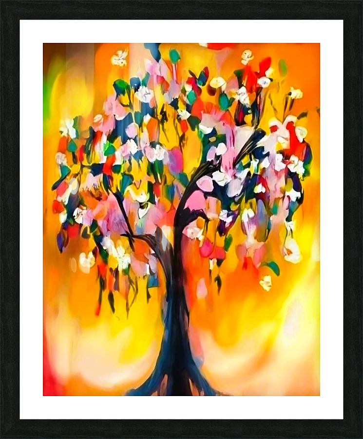 Magic tree painting Picture Frame print