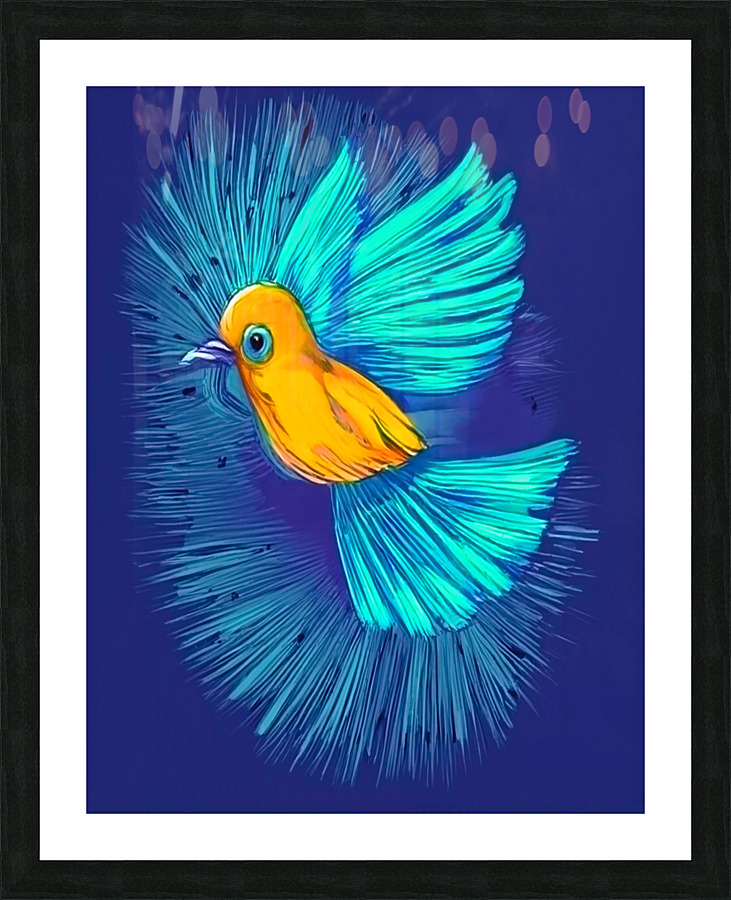Magic Bird Wall Art Picture Frame print
