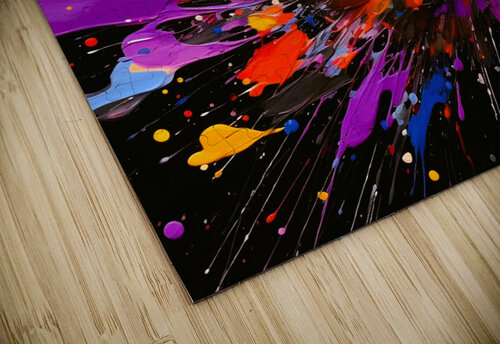 Relief effect paint stain Aroness puzzle
