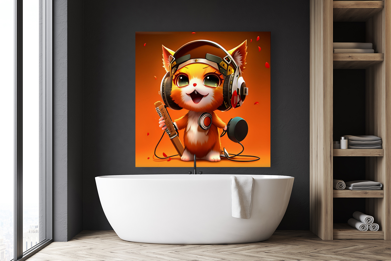 funny cat poster Reproduction