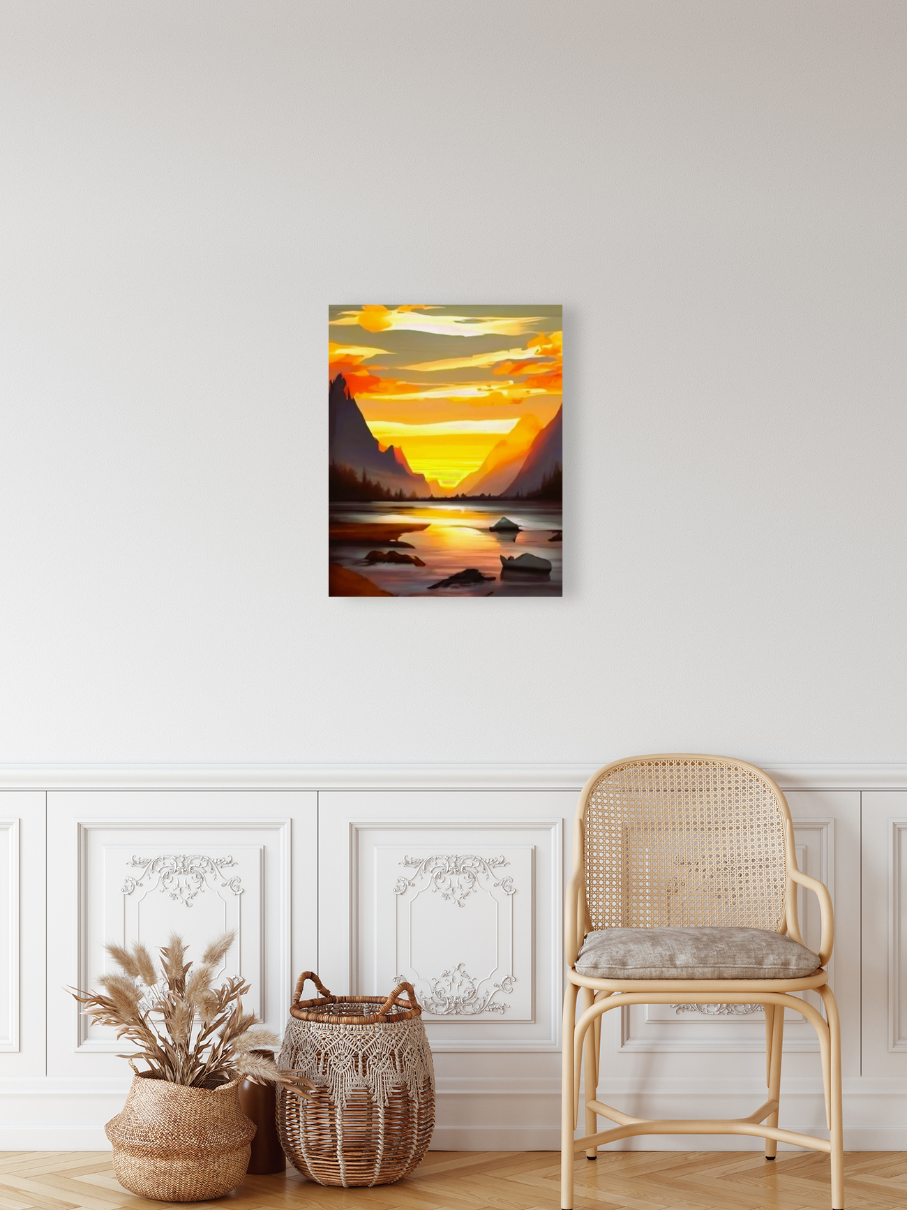 sunset painting Reproduction
