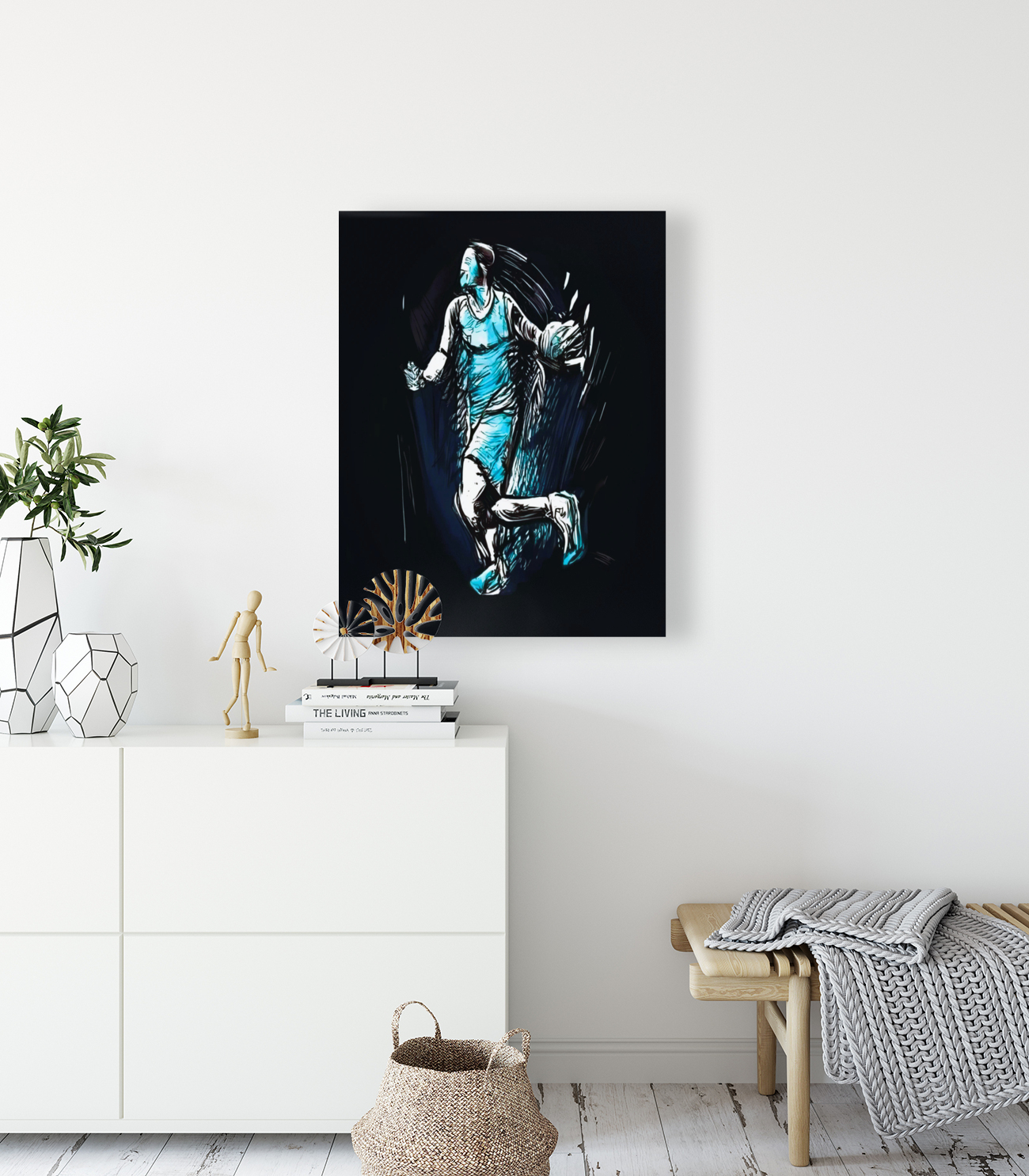 Modern basketball player Reproduction
