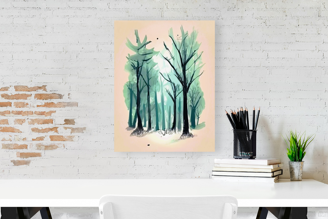The forest in summer Reproduction