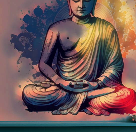 Buddha Painting for relax -Bouddha Relax  by Aroness