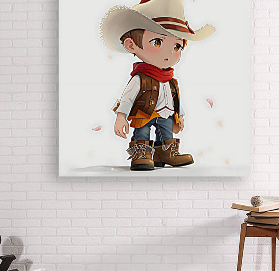 painting of cowboys to hang on the wall by Aroness