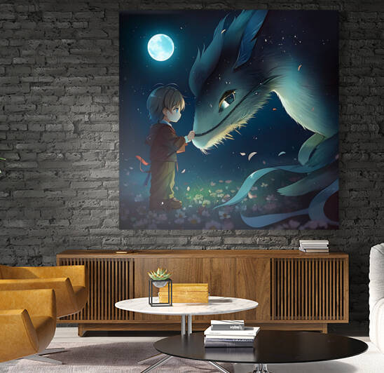 Little dragon poster for children s room by Aroness