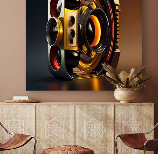 modern poster for living room with a camera by Aroness