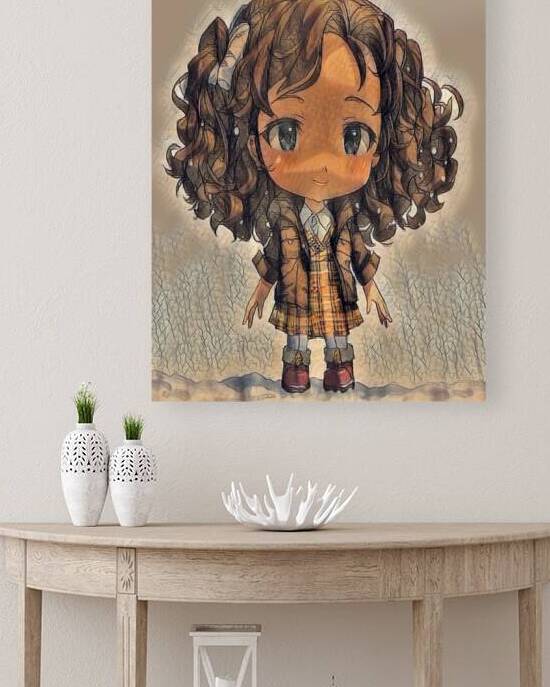 Modern girl painting on canvas by Aroness