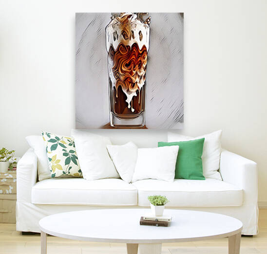 Modern drink painting on canvas by Aroness