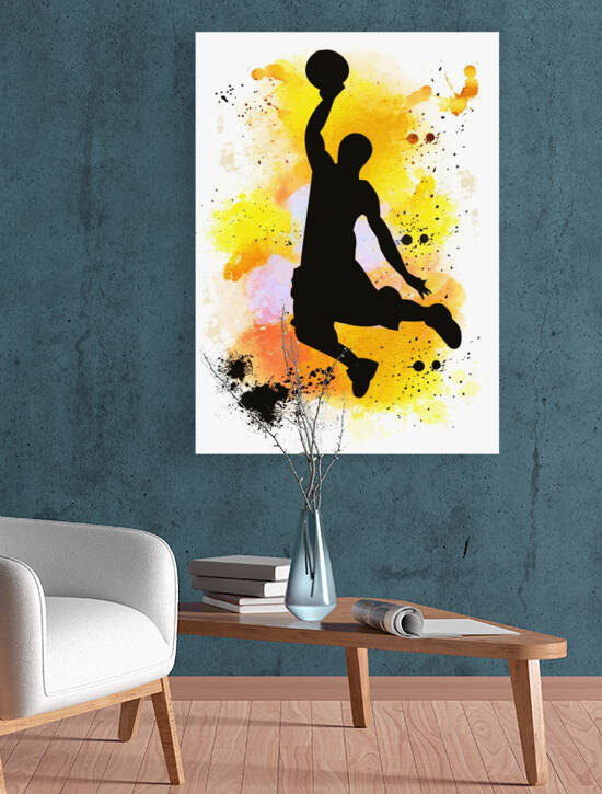basketball player painting to decorate my room.jp by Aroness