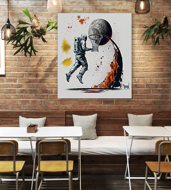 USA Aerospace Modern Canvas Painting by Aroness