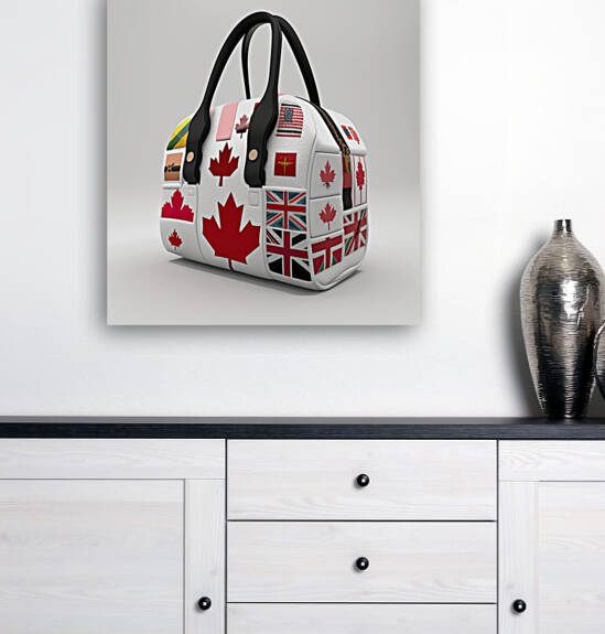 Fashion bag pictures print on canvas and wood by Aroness