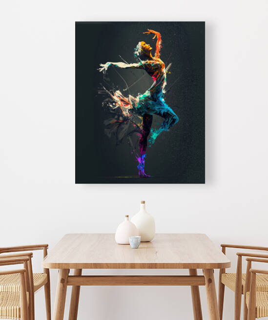 modern painting on canvas dancer decoration livin by Aroness
