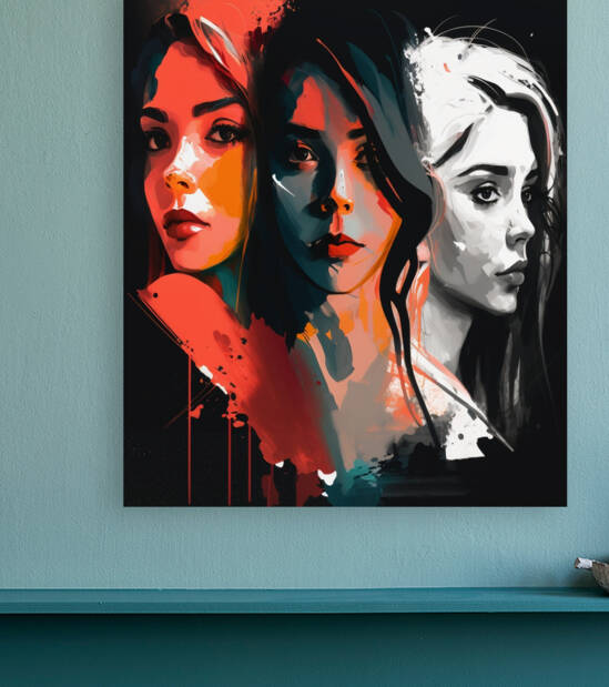 modern woman portrait poster by Aroness