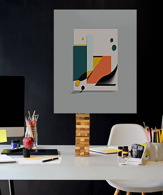 modern abstract painting to decorate my living ro by Aroness