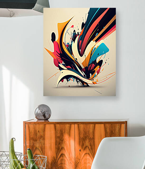 Printing on modern canvas for an apapartment deco by Aroness