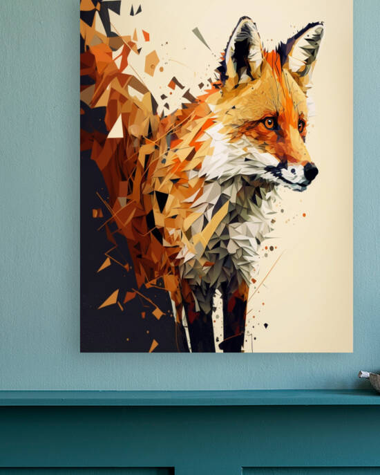 modern fox painting by Aroness