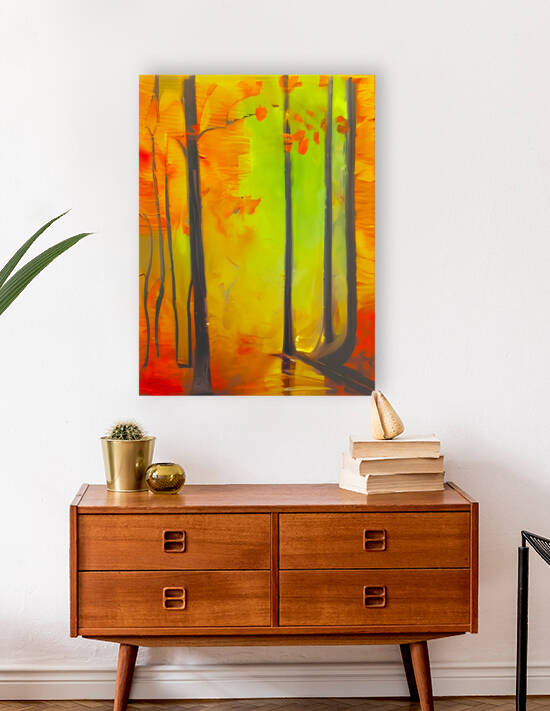 autumn forest canvas painting by Aroness