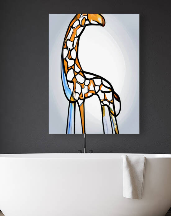 modern giraffe painting for my bedroom by Aroness