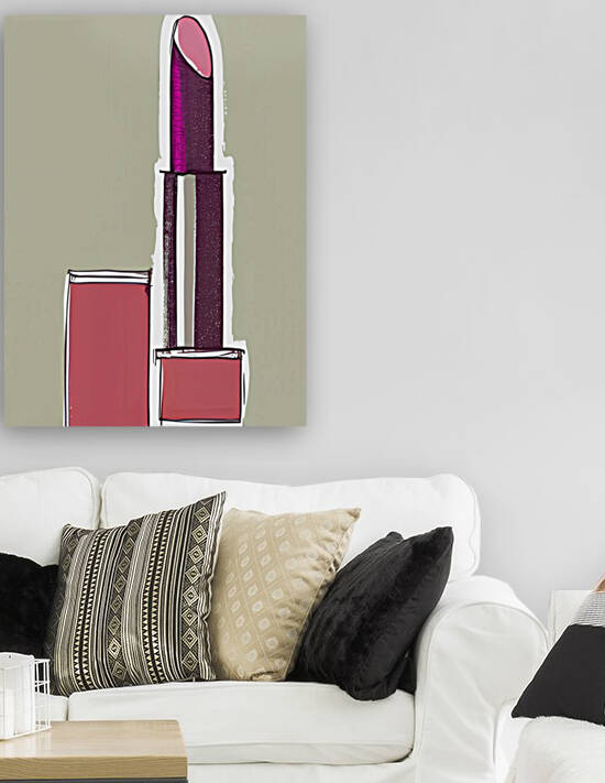 Modern wall decoration for home and apartment with makeup products by Aroness