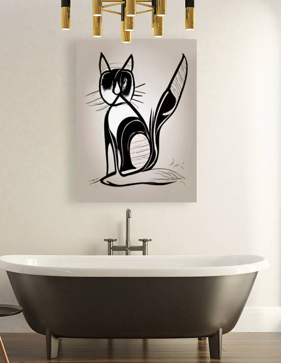 modern cat wall decor Reproduction
