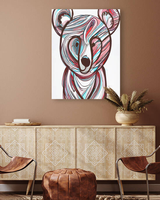 Modern painting on canvas Bear by Aroness